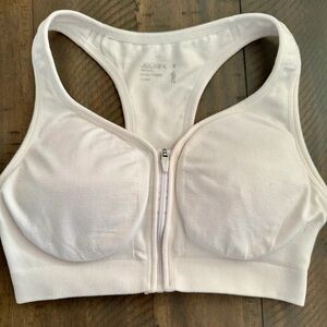 Jockey Zip-Up Racerback Padded Bra Size Small